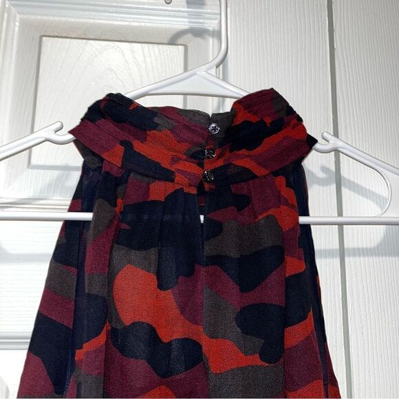 NWT Joie Erola B Sleeveless Camo-Print Silk Top Women Size xL - Picture 9 of 9